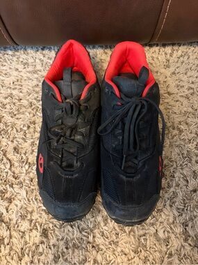 Men’s Giro Black and Red Mountain Biking Shoes